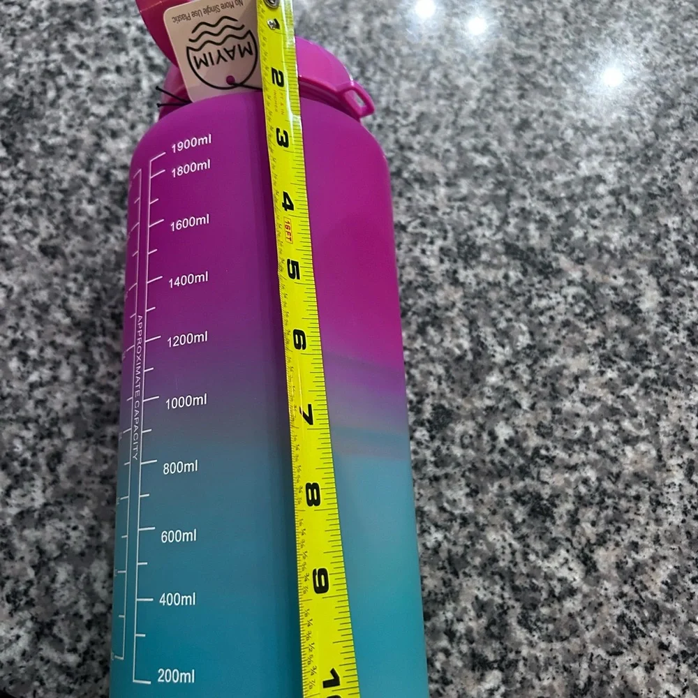 MAYIMBOTTLE • Large Pink & Aqua Bottle • - Picture 8 of 8